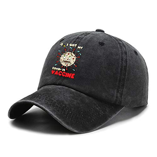 Kritin I Got My Vaccine Hat Adjustable Vaccinated Baseball Cap Cotton Trucker Dad Hat Black Kritin I Got My Vaccine Hat Adjustable Vaccinated Baseball Cap Cotton Trucker Dad Hat Black