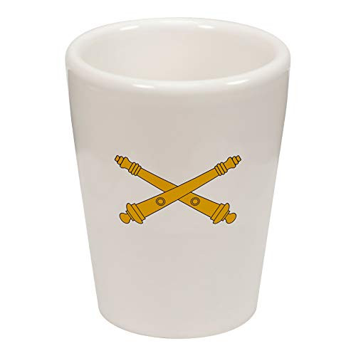 Express It Best Shot Glass -US Army Field Artillery- branch insignia