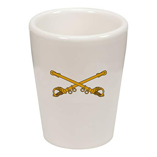 Express It Best Shot Glass -US Army Cavalry- obsolete branch insignia