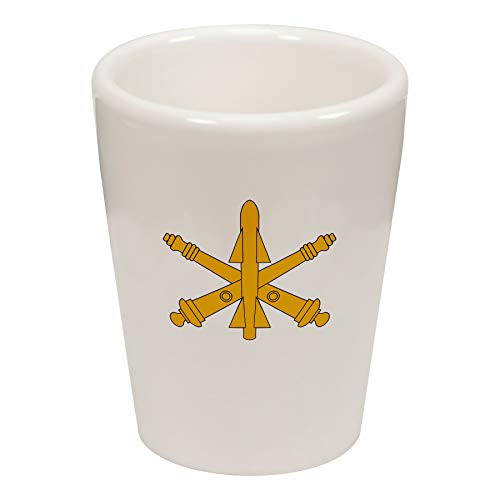 Express It Best Shot Glass -US Army Air Defense Artillery- branch insignia