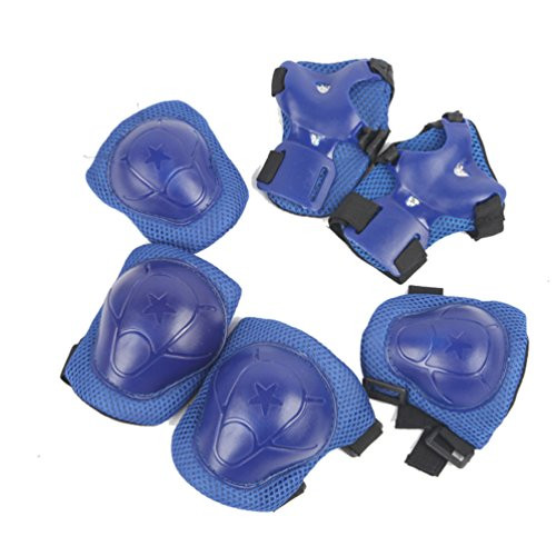 NACOLA 6PCS Kids/Youth Knee Pads Elbow Pads Wrist Guards Protective Gear Set for Skateboard Skatings Scooter
