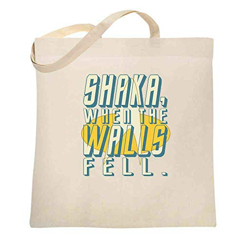 Shaka When The Walls Fell Darmok SciFi Funny Natural 15x15 inches Large Canvas Tote Bag Women