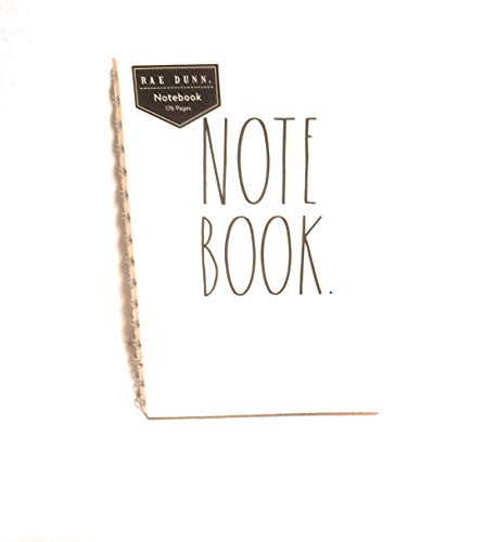 Rae Dunn NOTEBOOK- Spiral notebook- Journal- Diary- Notepad- Office- School Notes