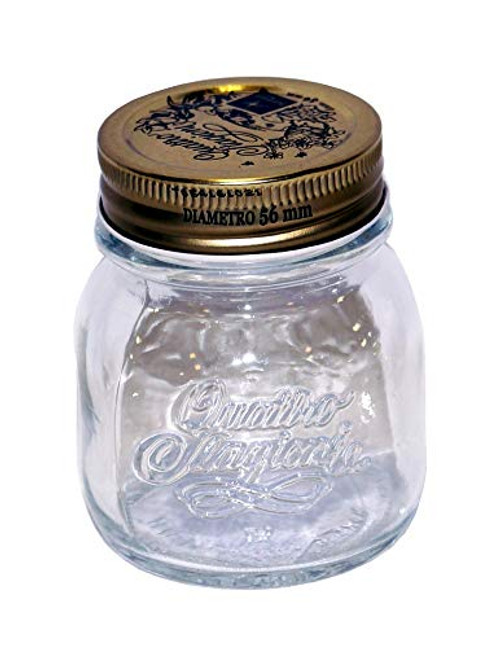 Bormioli Rocco Quattro Stagioni Glass 5 Ounce Jar with Lid