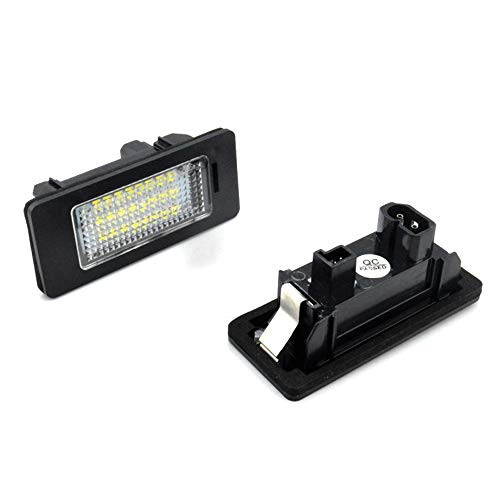 2 Pack Car LED License Plate Light Assembly Replacement for BMW E81 E82 E90 E91 E92 E93 E60 E61 E39 X1/E84 X5/E70 X6/E71