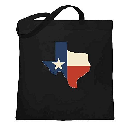 Texas Flag Lone Star State Map Retro Proud Texan Black 15x15 inches Large Canvas Tote Bag Women Texas Flag Lone Star State Map Retro Proud Texan Black 15x15 inches Large Canvas Tote Bag Women