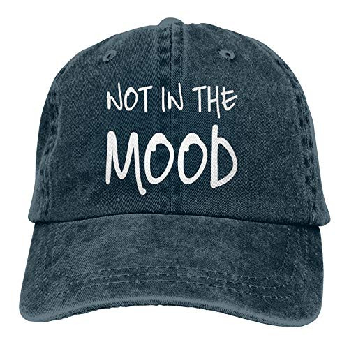 Not in The Mood Hat-Adjustable Baseball Unisex Trucker Cap Dad Hat Navy