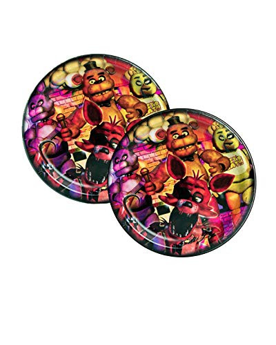 Five Nights at Freddy's Large Paper Plates (2 Pack), 16ct plates total