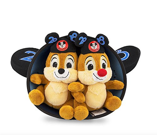Walt Disney World 2018 Chip and Dale Mickey Mouse Ears Hat and Plush Doll Set
