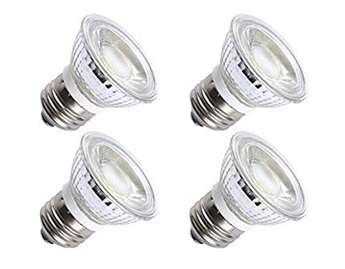 CTKcom 5W PAR16/HR16 LED Spotlight Bulb-4 Pack-- E26/E27 COB Flood Light Bulb 36 Degree 450LM 6000K Daylight White 50W Halogen Bulb Equivalent LED Bulbs 110V~130V