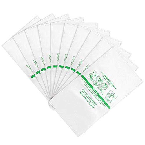 LINNIW 10 Pack 204814 Micron Magic HEPA Filter Plus Bags Compatible with Kirby Vacuums - Models G4- G5- Gsix- Ultimate G Series- Diamond Edition- Sentria- Sentria II- Avalir- Avalir II
