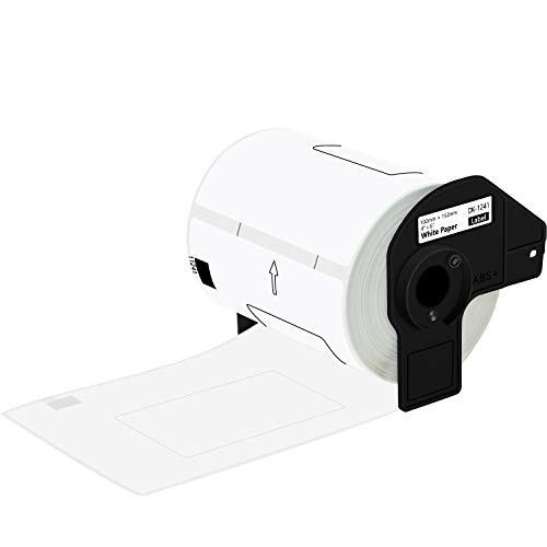 GREENCYCLE 1 Rolls Replacement DK1241 DK-1241 Die-Cut Standard Shipping Labels 4inch x 6inch -152mm x 101mm- W/Cartridge Compatible for Brother QL-1050 QL-1050N QL-1060N QL-1100 QL-1110NWB- 200 Labels/Roll