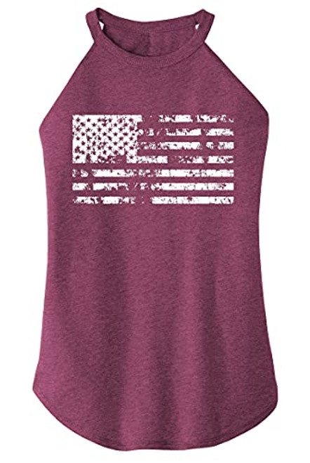 USA Flag Tank Top Women Halter Sleeveless Tops Patriotic 4th of July Shirts Distressed Graphic Summer Racerback Vest -Purple red- Large- USA Flag Tank Top Women Halter Sleeveless Tops Patriotic 4th of July Shirts Distressed Graphic Summer Racerback Vest -Purple red- Large-