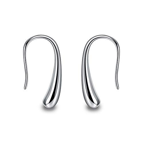 Cosol Silver 925 Sterling Silver Thread Drop Earrings- Teardrop Back Earrings- Gift for Family Women Girls