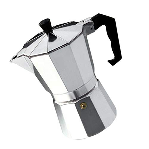 joyMerit Stovetop Espresso Maker- Italian Espresso Coffee Maker- Stainless Steel Espresso Maker Machine For Full Bodied Coffee- Espresso Pot Moka Pot 3-Cup