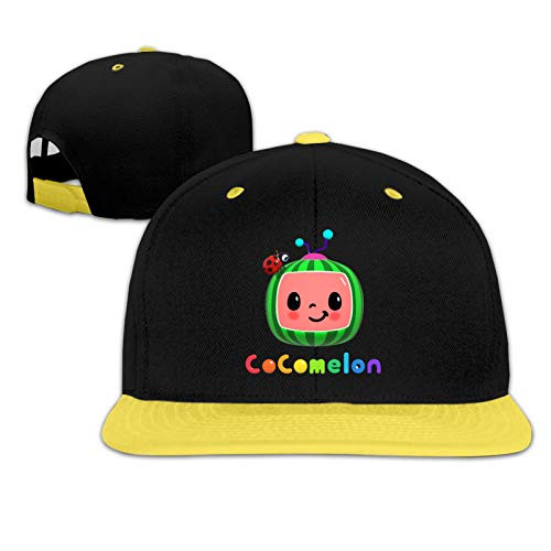 Cocomelon Tv Cartoon Kids Hat for Toddler Or Little Boys Girls- Adjustable Comfortable Cap Hat Classic Baseball Cap Yellow