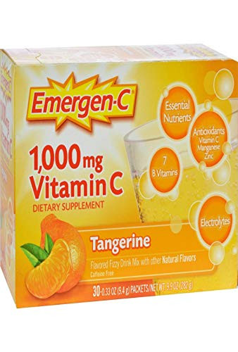 Alacer Emergen-C and reg 1-000mg Vitamin C - Tangerine 30 Packets