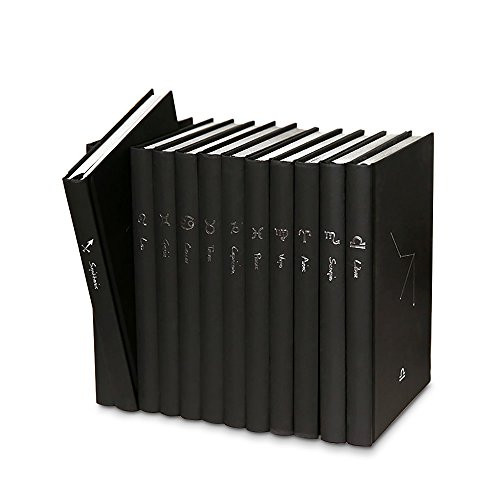 Zhi Jin Special Personalise Zodiac Twelve Constellation Notebook Hard Cover Diary Notepad Journal Set Leo