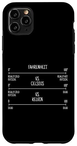 iPhone 11 Pro Max Thermodynamics Fahrenheit Celsius Kelvin Temperature Chart Case