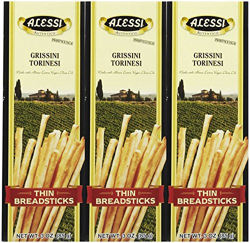 Alessi Thin Breadsticks, 3 oz, 3 pk