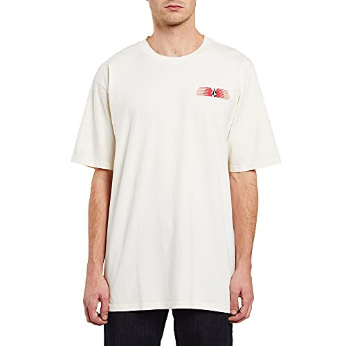 Volcom Men's Voltrude Short Sleeve Tee- Off White- Small