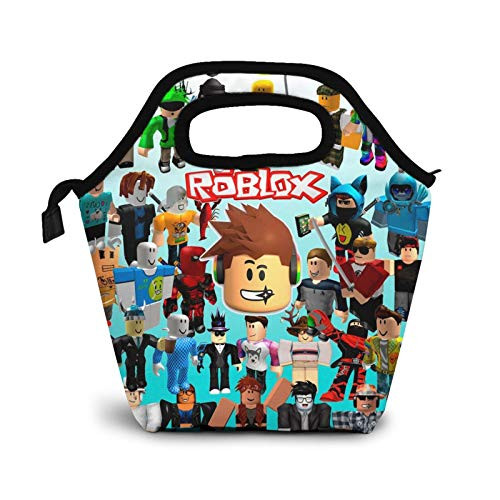 Cartoon Game Characters Lunch Bags Lunch Box Personality Insulated Large Lunch Tote Bag Cooler Tote For Work Picnic Durable Oxford Cloth Warm Snack