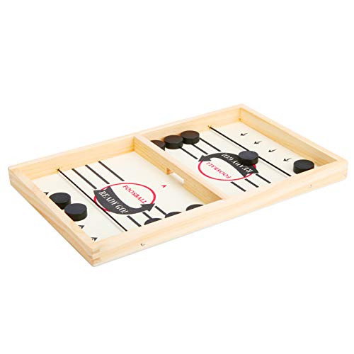 Foosball Fast Sling Puck Game-Portable Puck Board Game- Foosball Slingshot Game Board for Child Kids Youth Teenagers