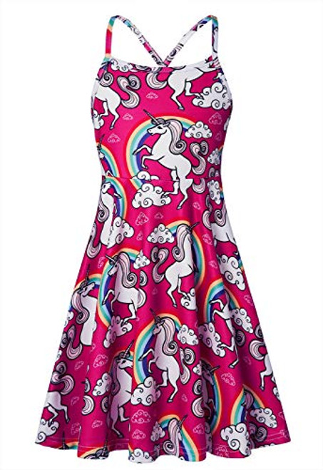 Loveternal Unicorn Rainbow Dress for Girls Cool Vacation Beach Cami Dresses Little Girls Red Polyester Twirl Sundress Long Casual School Skater Dress Party Wedding Summer Outfits Size 6-7 Loveternal Unicorn Rainbow Dress for Girls Cool Vacation Beach Cami Dresses Little Girls Red Polyester Twirl Sundress Long Casual School Skater Dress Party Wedding Summer Outfits Size 6-7