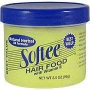 Hair Food with Vitamin E - Help Soften  and  Condition Damaged Hair- 3.5 oz--Softee Products-