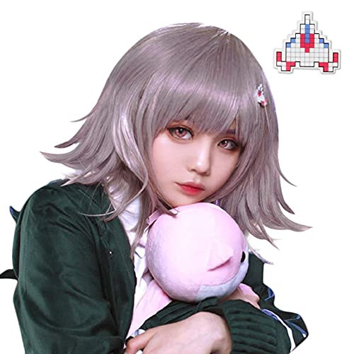 IMEYLE Wig-1 Clip-Purple Anime Party Wig for Girls Short Bob Straight Wigs With Bangs Synthetic Hair Wig for Game Cosplay Costume IMEYLE Wig-1 Clip-Purple Anime Party Wig for Girls Short Bob Straight Wigs With Bangs Synthetic Hair Wig for Game Cosplay Costume