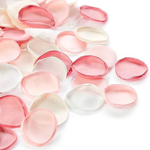 floroom 300pcs Silk Rose Petals Blush Pink Flower Petals for Wedding Flower Girl Basket Aisle Scatter Cake Dinner Table Centerpieces Party Confetti Bridal Shower Romantic Night Decoration floroom 300pcs Silk Rose Petals Blush Pink Flower Petals for Wedding Flower Girl Basket Aisle Scatter Cake Dinner Table Centerpieces Party Confetti Bridal Shower Romantic Night Decoration