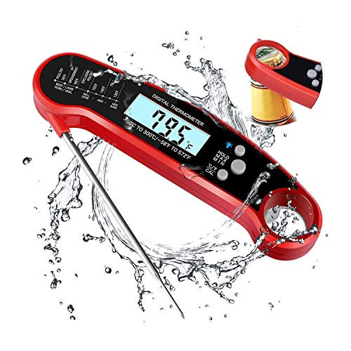 Digital Thermometer Kitchen- Waterproof Instant Read Meat Thermometer Kitchen Food Thermometer for Cooking Grilling Oven Smoker BBQ Liquids with Backlight LCD- Oven Grill Thermometer Digital Probe Digital Thermometer Kitchen- Waterproof Instant Read Meat Thermometer Kitchen Food Thermometer for Cooking Grilling Oven Smoker BBQ Liquids with Backlight LCD- Oven Grill Thermometer Digital Probe