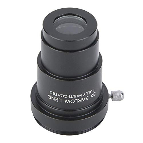 1.25 Inch 3X Barlow Lens with M42x0.75 Thread Interface-Fully Multi-Coated Metal Lens- for Astronomical Telescope/Standard Telescope Eyepieces 1.25 Inch 3X Barlow Lens with M42x0.75 Thread Interface-Fully Multi-Coated Metal Lens- for Astronomical Telescope/Standard Telescope Eyepieces
