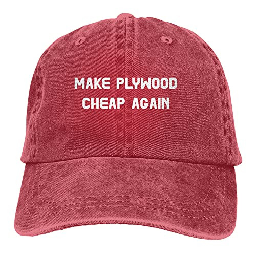 Garitin Make Plywood Cheap Again 4 Adjustable Washed Unisex Dad Hat Cowboy Cap Denim Cap Baseball Cap Garitin Make Plywood Cheap Again 4 Adjustable Washed Unisex Dad Hat Cowboy Cap Denim Cap Baseball Cap