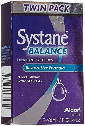 Systane Balance Lubricant Eye Drops- Restorative Formula- -.33 FL OZ ea- -Twin Pack-
