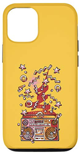 iPhone 12/12 Pro Yellow XOXO Hip Hop Urban Boombox Case