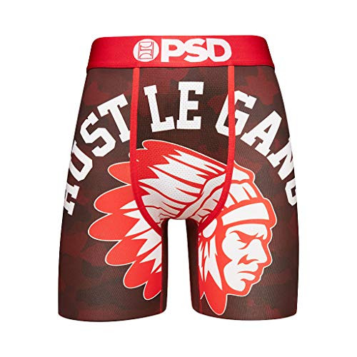 PSD Men's Brief Underwear Bottom -Black/HG Camo- S-