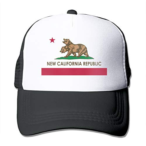 Waldeal Men's New California Republic Trucker Mesh Hat Adjustable Baseball Cap