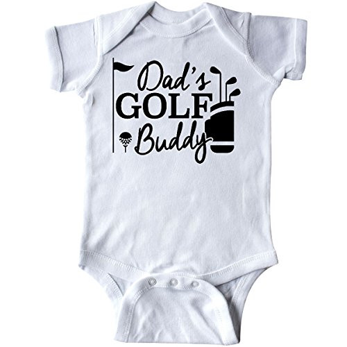 inktastic Dad's Golf Buddy Infant Creeper Newborn White 26877