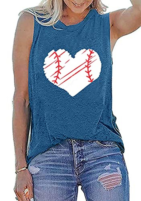 Umsuhu Baseball Graphic Tank Tops for Women Sleeveless Graphic Tank Tops Tees Shirts Large Light Blue Umsuhu Baseball Graphic Tank Tops for Women Sleeveless Graphic Tank Tops Tees Shirts Large Light Blue