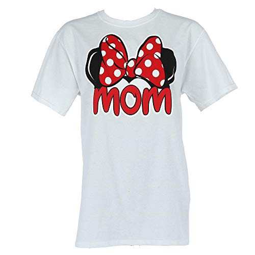 Disney Minnie Mouse Ears Mom T Shirt Top White
