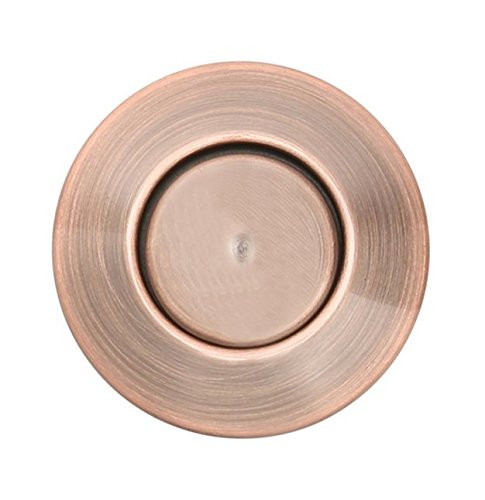 Sink Top Push Button Replacement for Insinkerator Air Switch Garbage/Waste Disposal Outlet By Essential Values (Red Oil Bronze Cover)