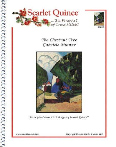 Scarlet Quince MUN007 The Chestnut Tree by Gabriele Munter Counted Cross Stitch Chart- Regular Size Symbols
