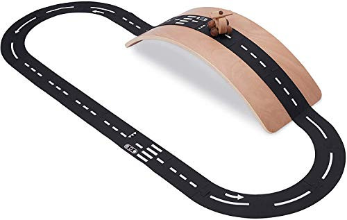 Crisschirs Flexible Race Track Toy Car Road Set 21 Pieces Highway Expressway Toy