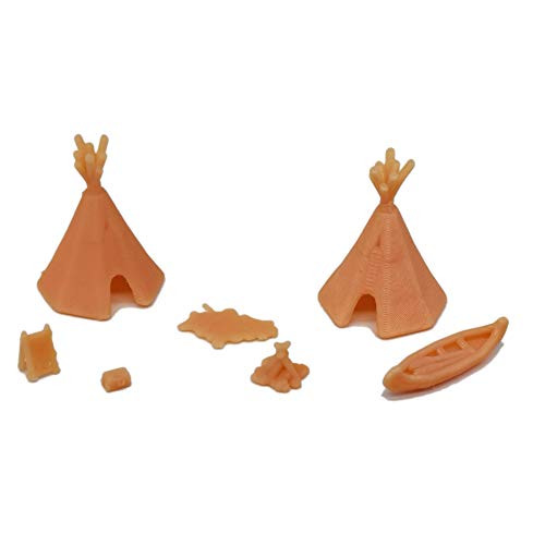 Outland Models Railroad Scenery Native American Indian Camp Set 1-220 Z Scale