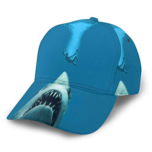 Nicokee Special Shark Jaws Pattern Hat Baseball Cap Adjustable Snapback Hats Ball Hat Sport Hat for Men and Women