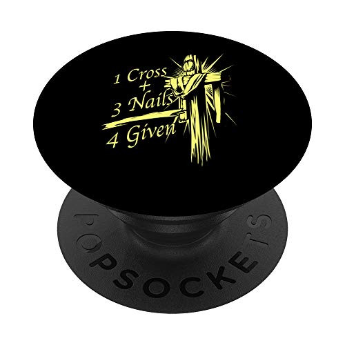 Cool 1 Cross Plus 3 Nails   4 Given Christian God Gift PopSockets Grip and Stand for Phones and Tablets