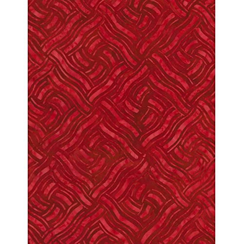Timeless Treasures Tonga Batik Patriot Knit Red Fabric Fabric by the Yard
