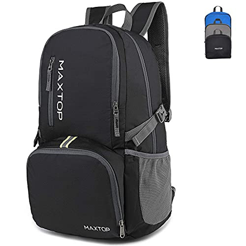MAXTOP 30L Lightweight Packable Backpack for Hiking Traveling Camping Waterproof Foldable Outdoor Travel Daypack for Women Men