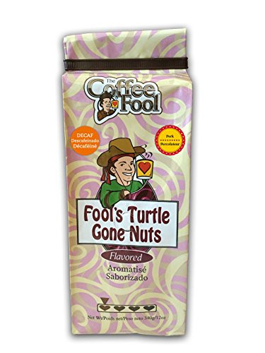 The Coffee Fool Perk Grind, Fool's Decaf Turtle Gone Nuts, 12 Ounce